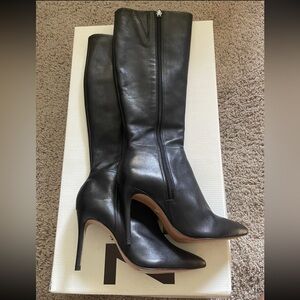 Magali Up Leather Boot knee-high SCHUTZ 6.5